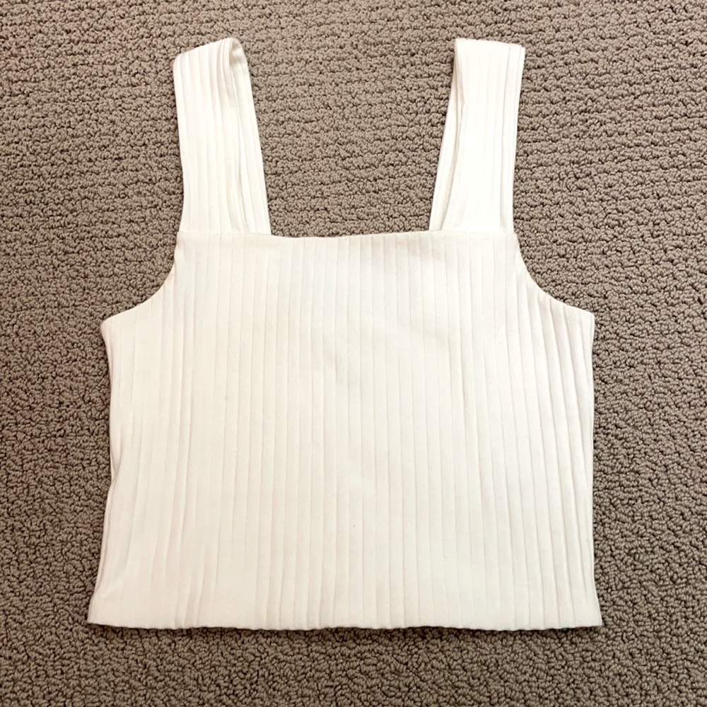 AE Cropped Square-Neck Tank Top